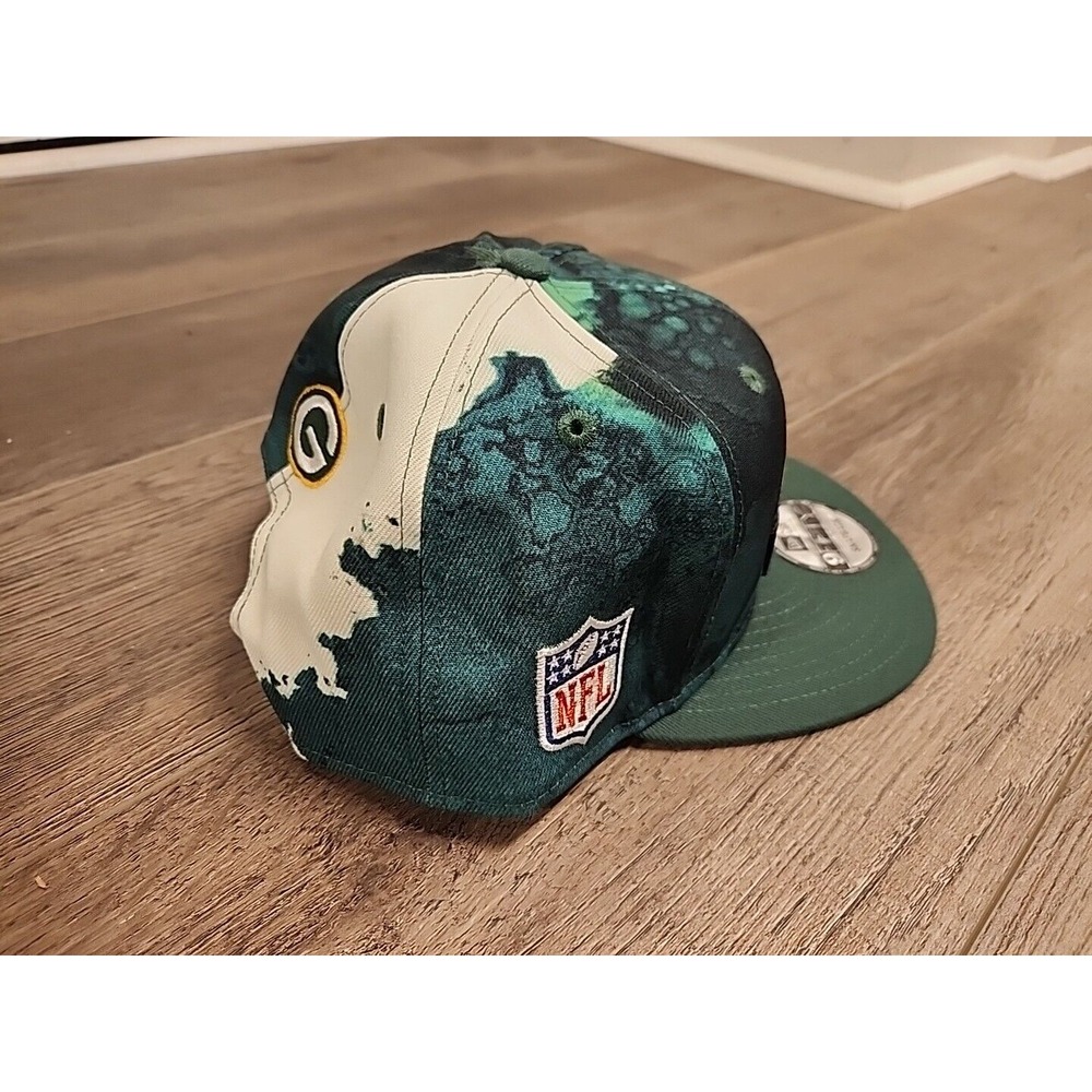 Green Bay Packers New Era 9FIFTY NFL 2022 Sideline Ink Dye Snapback Hat Cap - Picture 3 of 4